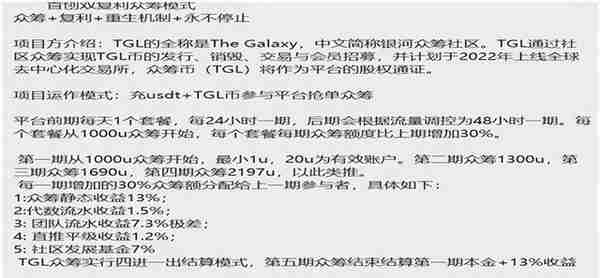 “趣银河”（TGL）庞氏骗局崩盘在即？披着区块链外衣的击鼓传花