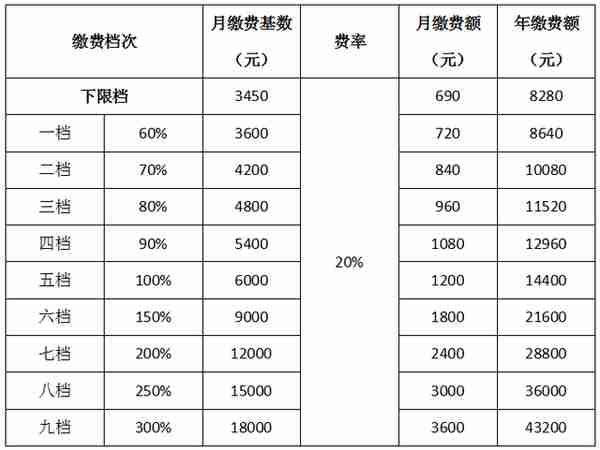 2018社保最低缴费标准(2019年社保最低缴费)